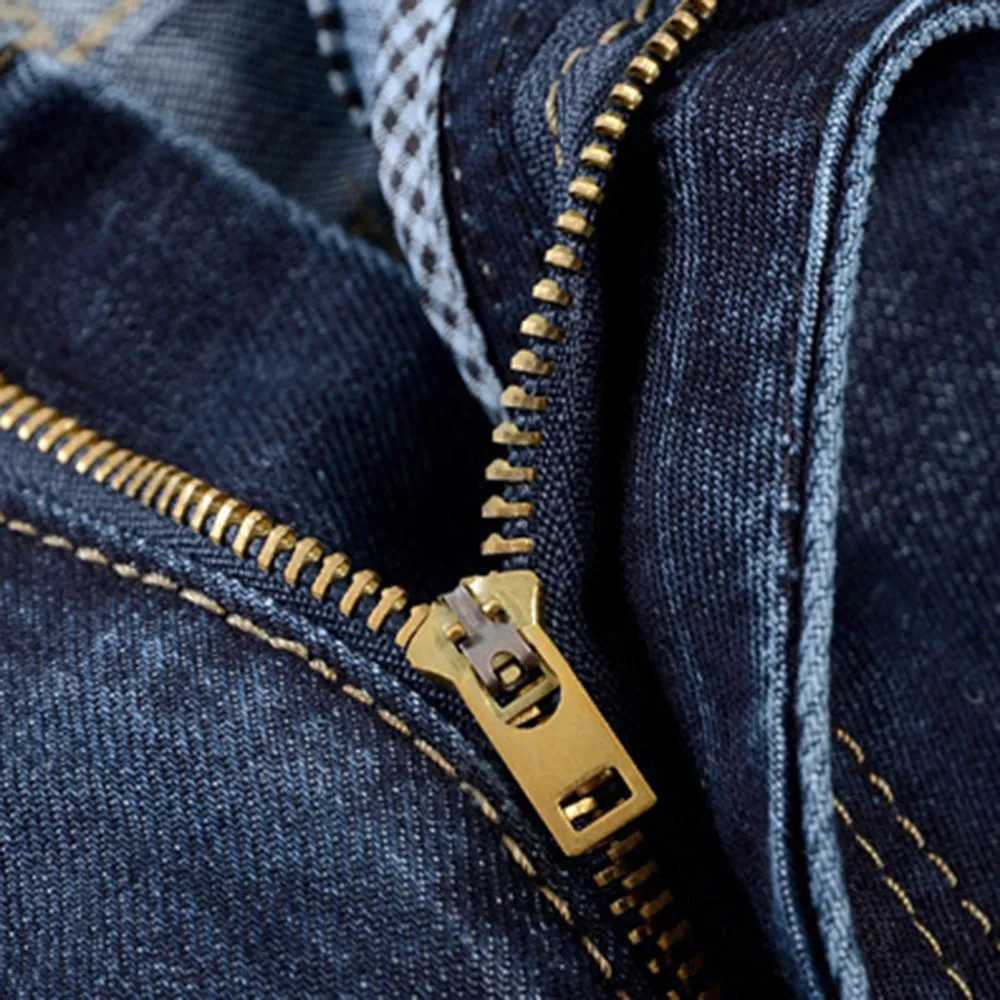 Mens denim jeans casual hip-hop streetwear skateboard denim shorts spring and autumn mens stretch straight pair jeans W250506