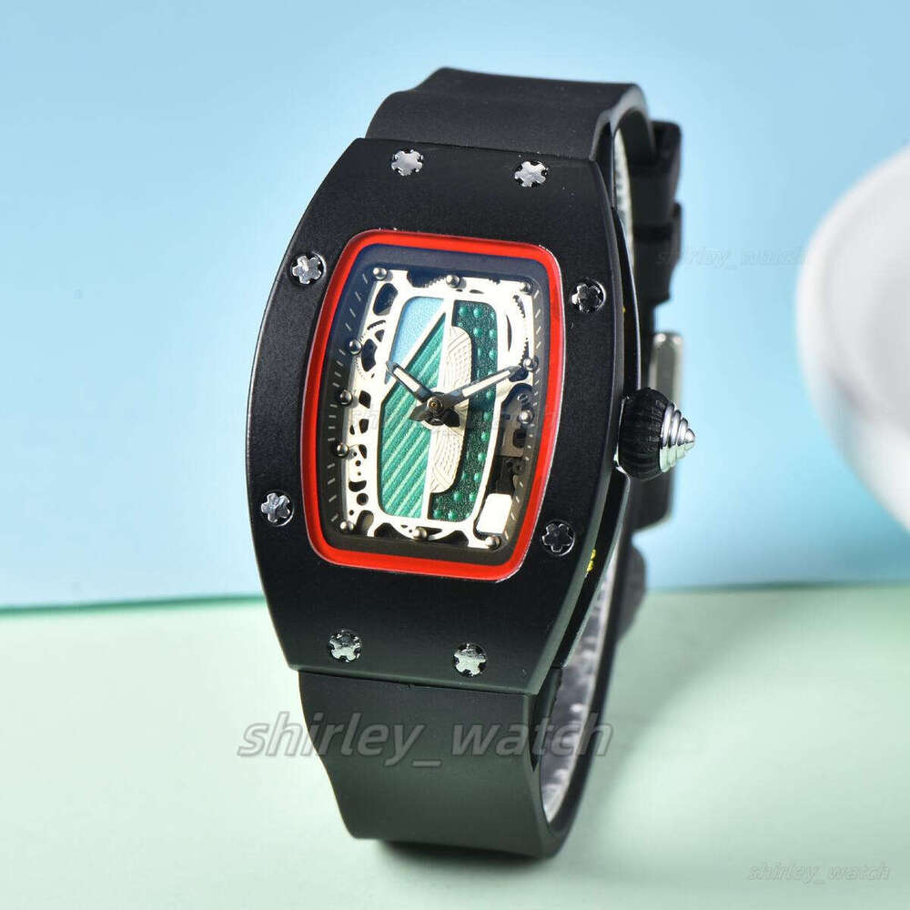 richad millie watch AAA High Quality Chronograph Rubber Watches women Watch Designer Luxury Watch Quartz Automatic Vintage with box Gift 11