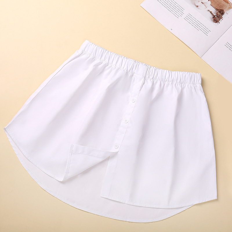 MU62130 solid color girls' false hem layered bottoming skirt to cover the hips