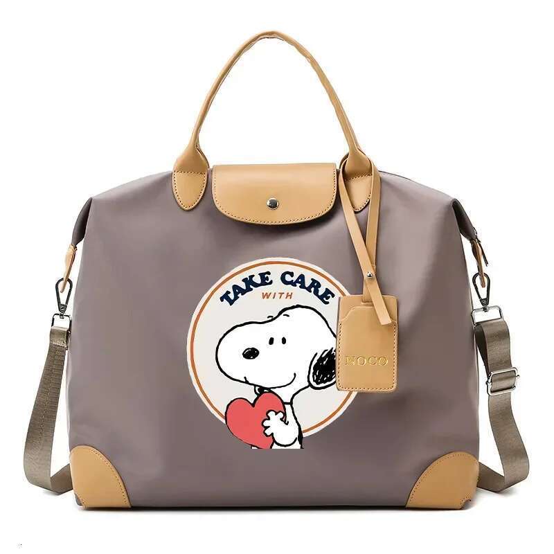 Snoopys Tote Travel Portable Handbag Lage Binding Bags Packaging Bag Anime Figure Shoulder Strap Pack Women Men Gifts