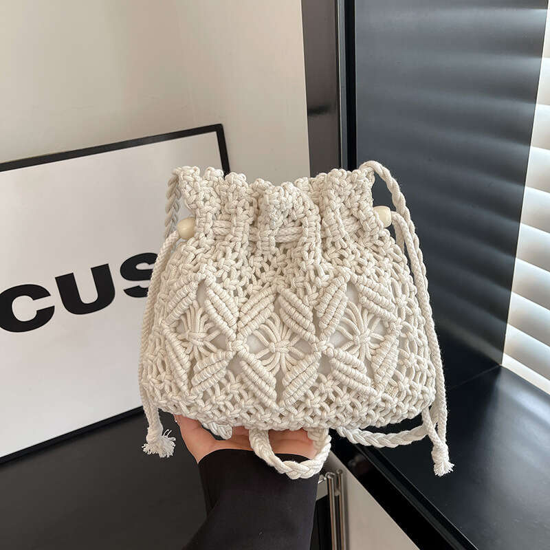 Summer Woven Bag Beach Bag Weaving Women S Summer Versatile New Fashionable Niche Design Crossbody Bucket Bag Beach Bag KQ KQ