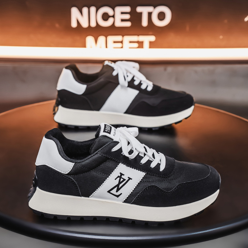 2025 Men's Fashionable, Casual and Versatile Sneakers - Dad Shoes Shoes Breathable Comfortable Retro Spring and Autumn Bottom Trendy Shoes new de