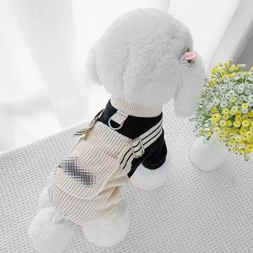 T00247 Pet clothes spring and summer new red plaid bow princess dress Teddy Bichon dog cat thin sling