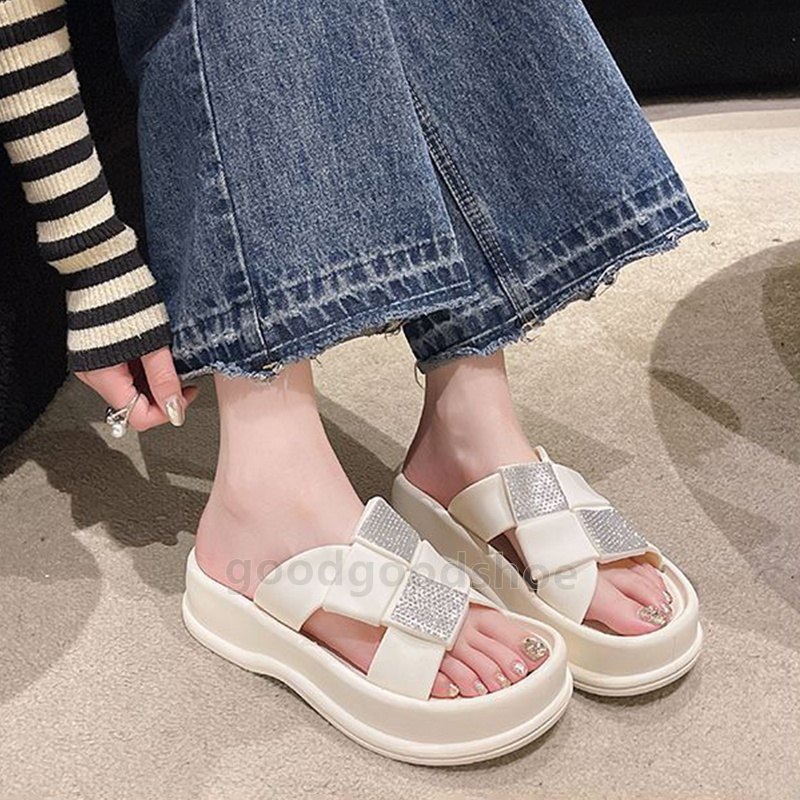 2025 Designer Slides Sandals Square diamond 4.5cm Slippers EVA Summer Beach Casual Soft Comfortable Womens Sliders Outdoor Indoor Home White Black Ant