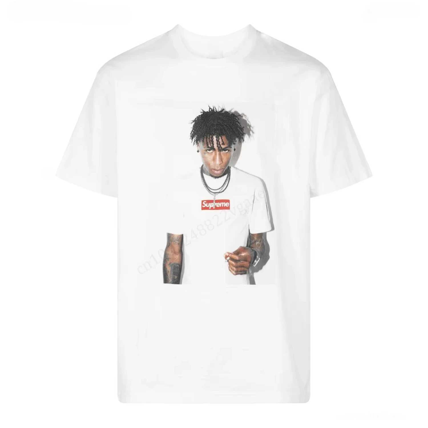 Youngboy Big Face Graphic Tee T-shirt Summer Luxury Brand Cotton Mens and Womens T-shirt Short SLeeveT250505