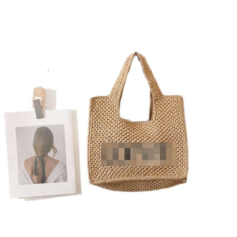 Summer Woven Bag Beach Bag Fashionable Luo Family New Letter Embroidered Handheld Straw Weaving Women S Seaside Vacation Beach Bag KQ KQ
