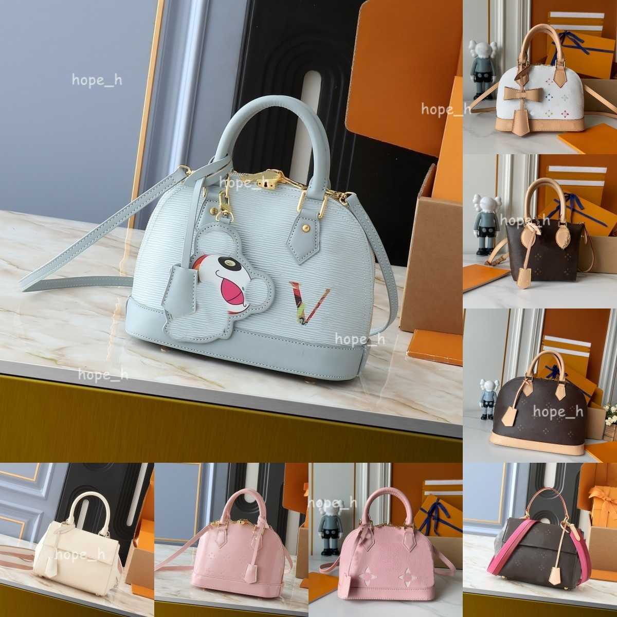 Evening Bags 2025Bags Luxury Designer Takashi Murakami almas bb Retro Womens Large-capacity Bag Female Large Shoulder Bucket Bag