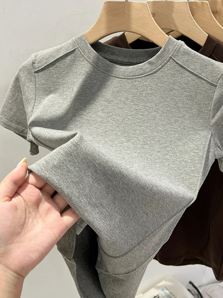 AOSSVIAO Summer White T-shirt Cotton Womens Short Sleeve Student Casual Loose Half Sleeve T-shirt Harajuku Top Trend250425