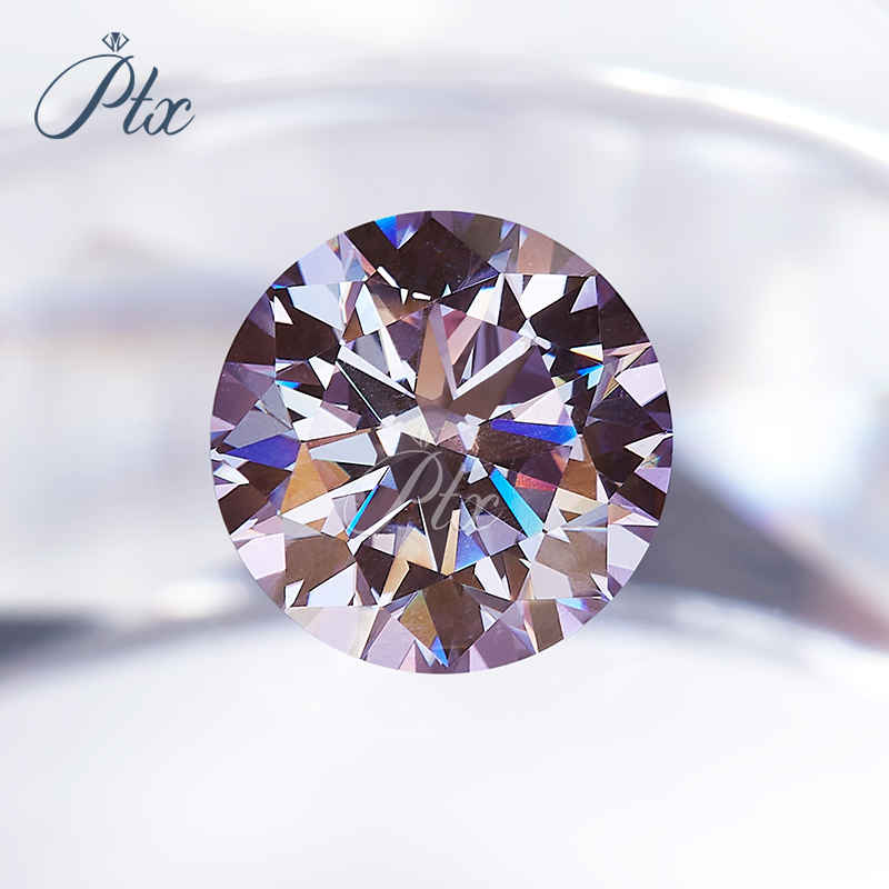 Round Brilliant Cut 1ct Moissanite Gemstone Multi-Colored Coated Wholesale Loose Stones for Jewelry Making VVS1 Quality with GRA Certificate