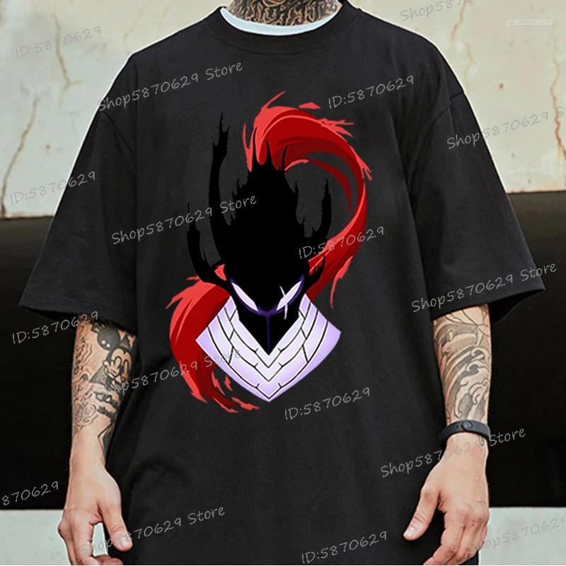 Men's T Shirts Anime Vintage Unisex T-shirt Sung Jin-woo Solo Leveling Graphic Tee Tops Cotton T-shirts Gift For Manga Lovers