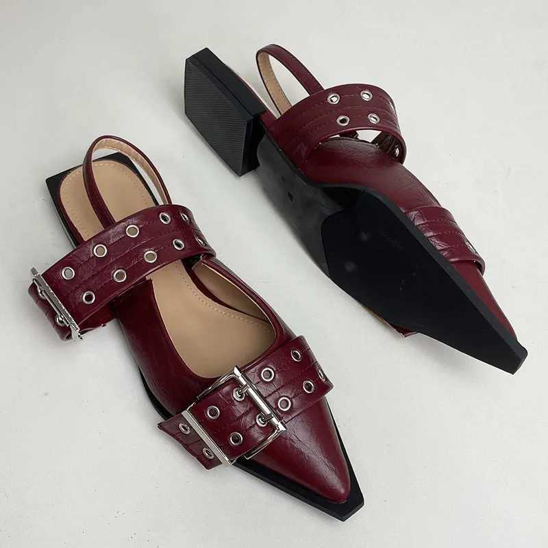 Designer Fashion Large Size 43 Foot Womens Flat Shoes Luxury Womens Buckle Strap Corner Lace Womens Flat Shoes M250506