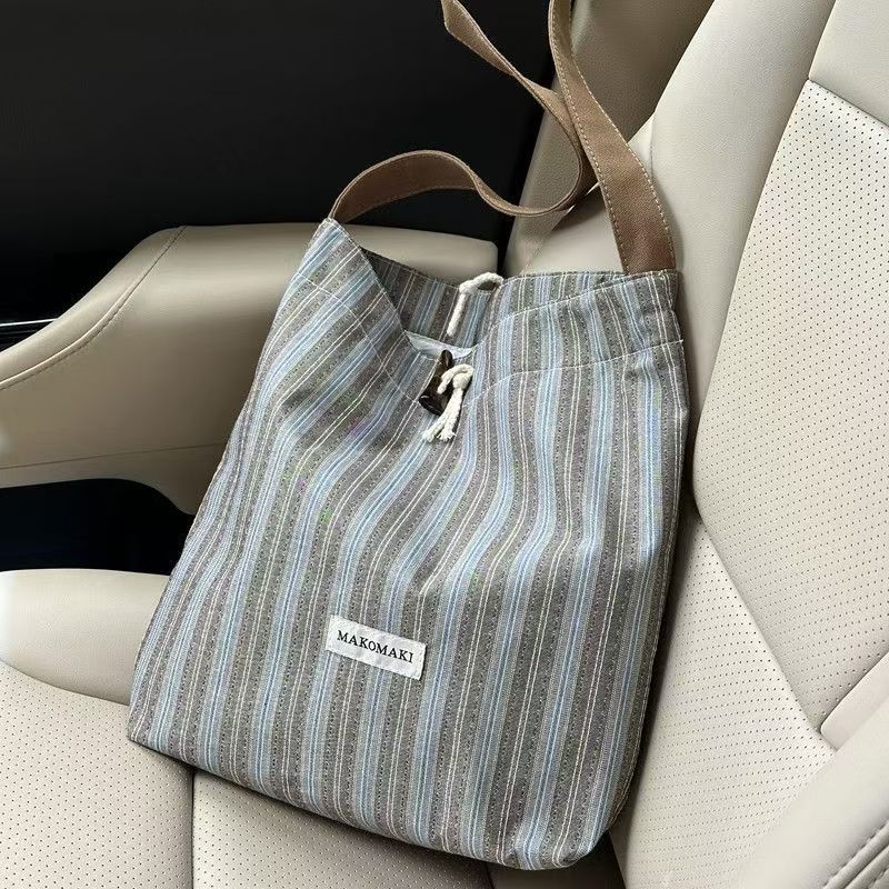 Womens Large Canvas Commuter Tote Bag - Summer Fashionable Casual Shoulder & Underarm Style
