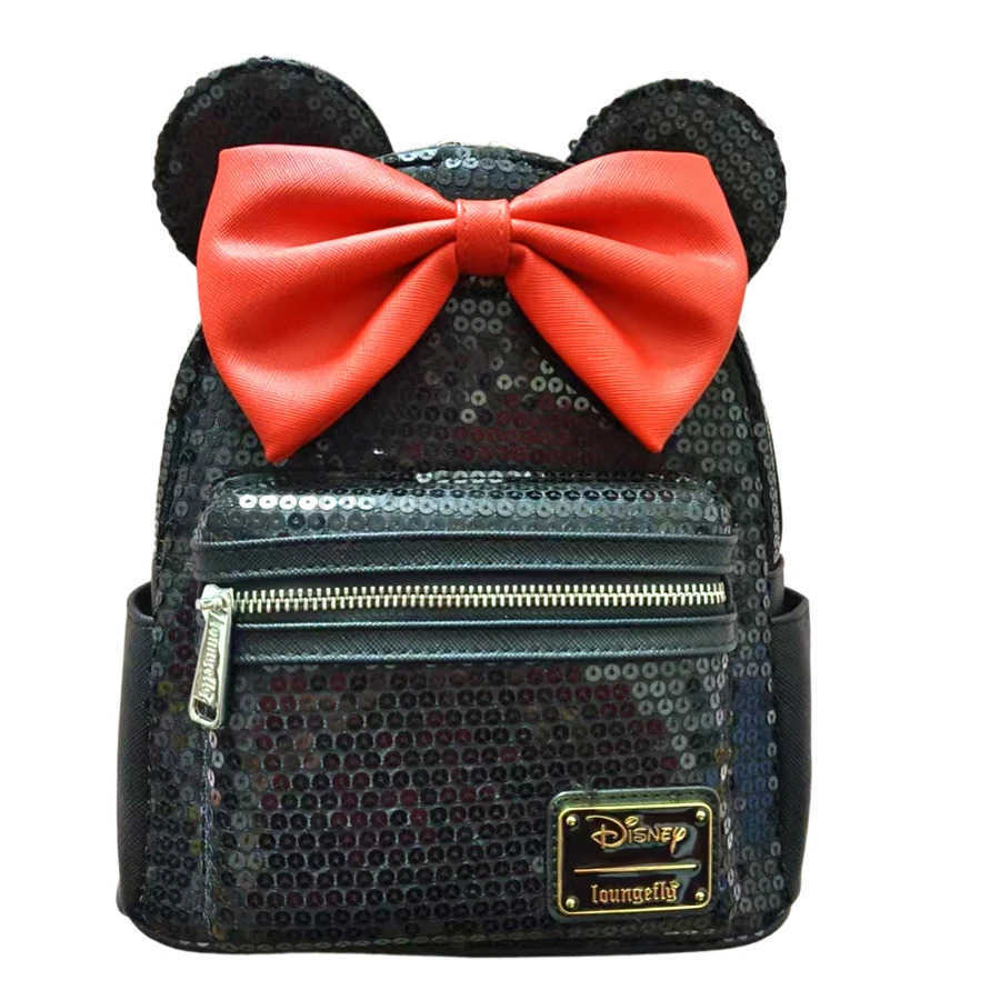 Disney 2025 Original DISNEY Panther print Mickey Mouse GIrls Kids Backpack Cosplay Leisure Travel Bag Mini Childrens Schoolbag X250506