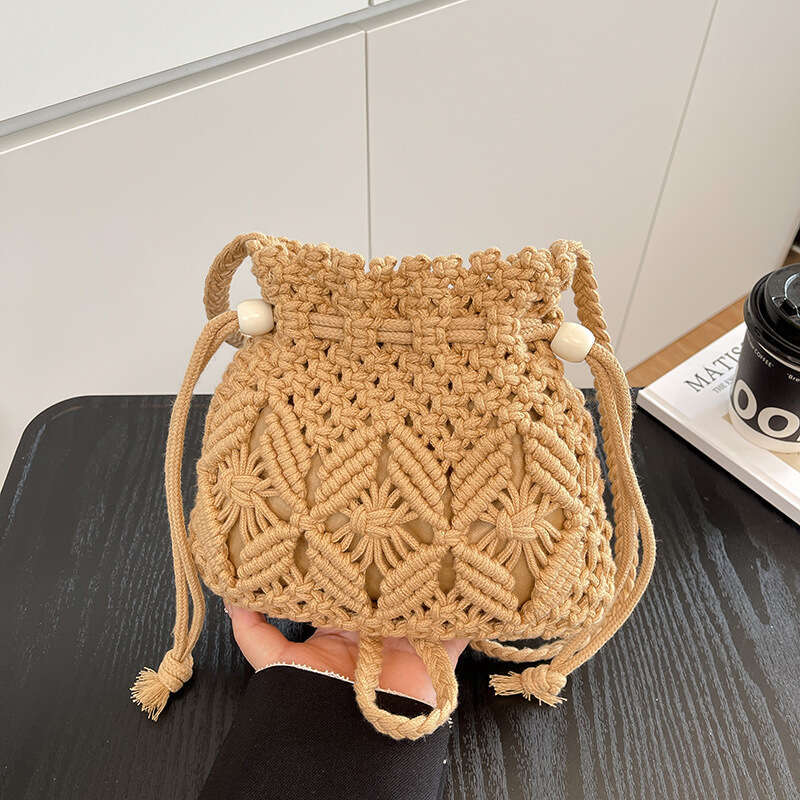 Summer Woven Bag Beach Bag Weaving Women S Summer Versatile New Fashionable Niche Design Crossbody Bucket Bag Beach Bag KQ KQ