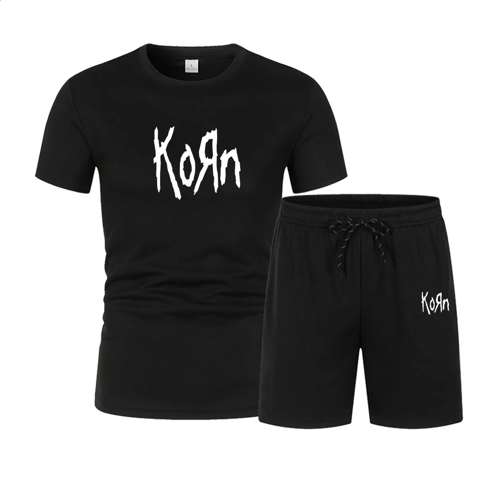 2piece urban street fashion Tshirt set printed track product es mens casual short sleeved shorts 250430Z