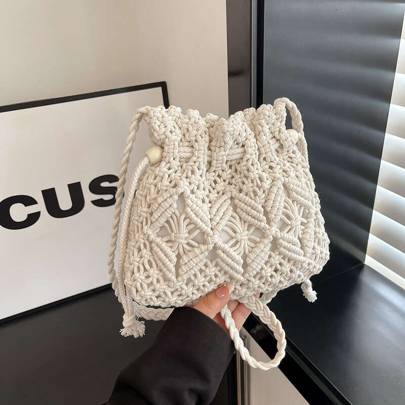Summer Woven Bag Beach Bag Weaving Women S Summer Versatile New Fashionable Niche Design Crossbody Bucket Bag Beach Bag KQ KQ