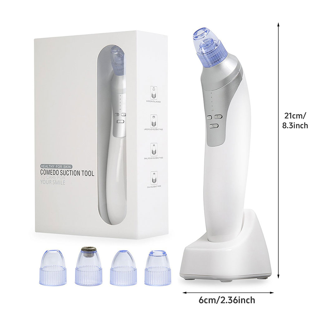 Blackhead & Acne Remover with Vacuum Suction Facial Cleansing Device for Clear Nose and Chin at Home
