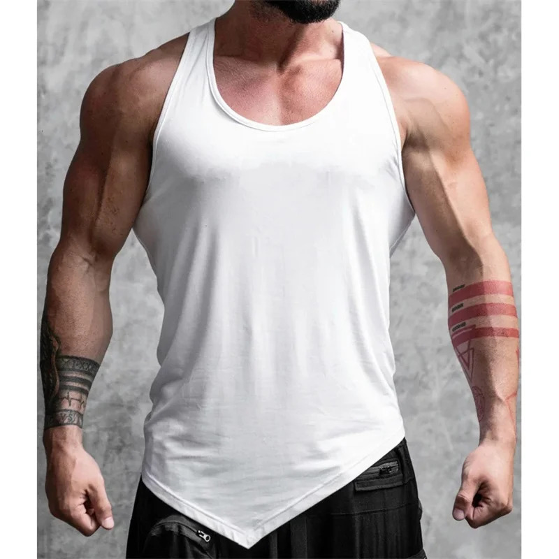 Muscle Fitness Tshirt Summer Mens Rally Leisure Exercise Sleepless Tank Top Quick Drying Underwear Sports 250430Z