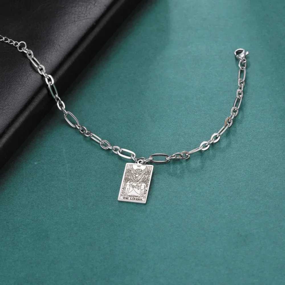 rim Tarot The Magician Pendant Stainss Steel Bracet Mens And Wens Retro Mysterious Magic Talisman Jewelry Gift NewC250506