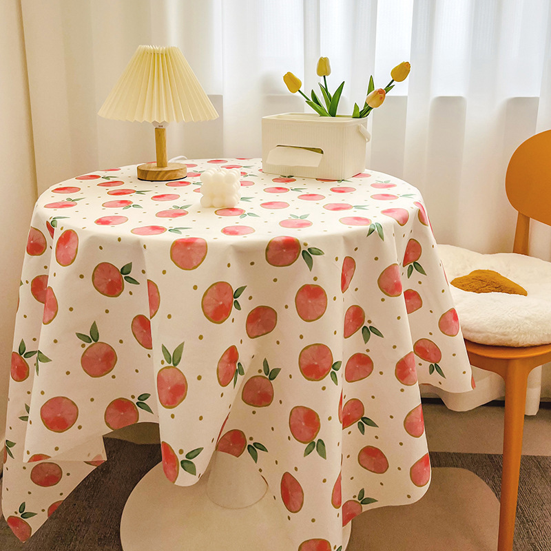 T0452 Girly Heart Desk Cloth Background Cloth Nordic Plaid Table Cloth Fabric Stall Cloth Picnic Cloth