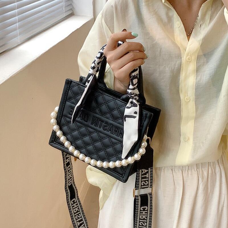 2025 Fashionable dia check summer single hot shoulder Tote large capacity women's crossbody bag