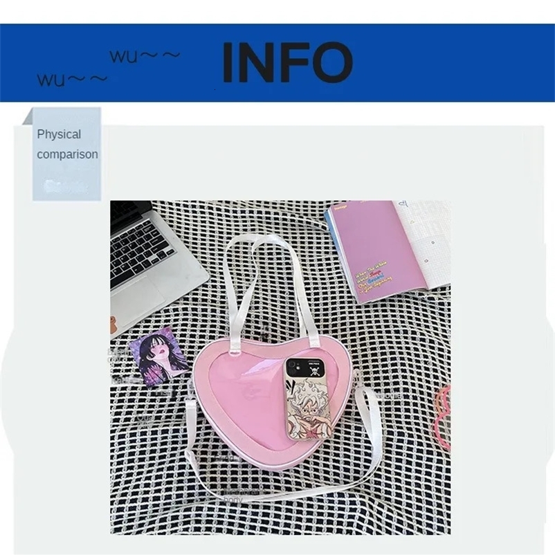Love Heart Itabag Women Crossbody Bags Girls Purses and Handbags Ita Bag for Girls JK Uniform Bag 250429