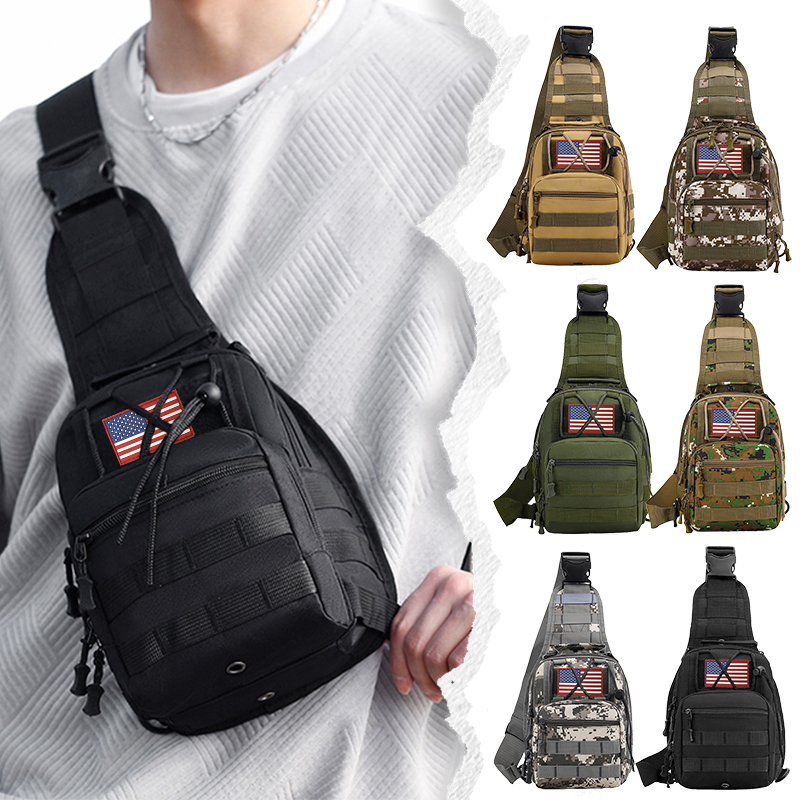 jumahe small tactical sling bag for men with holster military edc shoulder bag ccw crossbody bag 7 liters 917