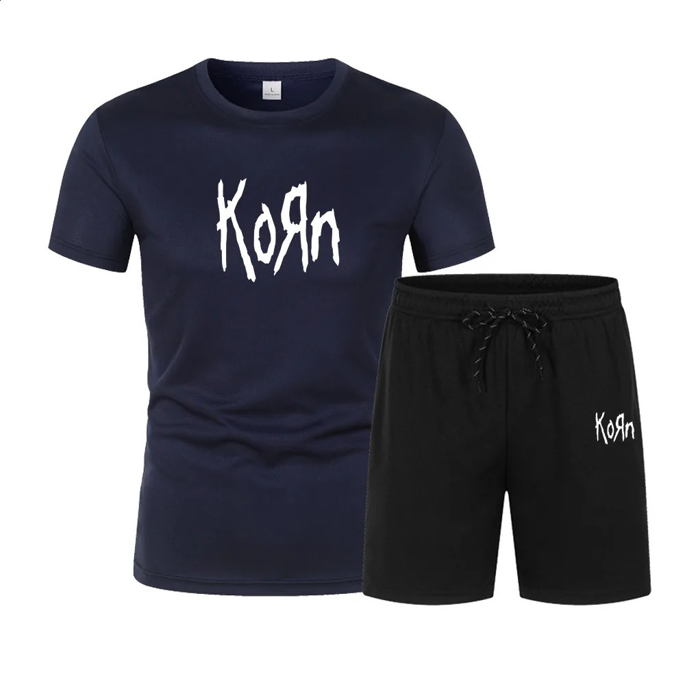 2piece urban street fashion Tshirt set printed track product es mens casual short sleeved shorts 250430Z