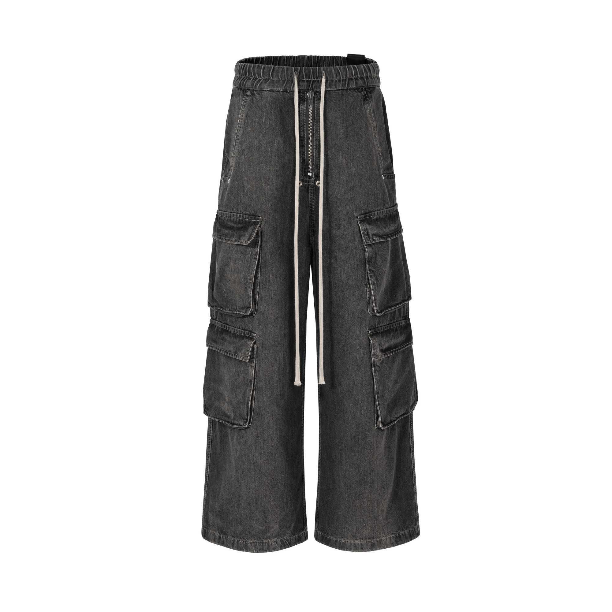 Mens casual goods denim jeans cotton mens clothing autumn straight loose high street blue jeans Owens pants W250506