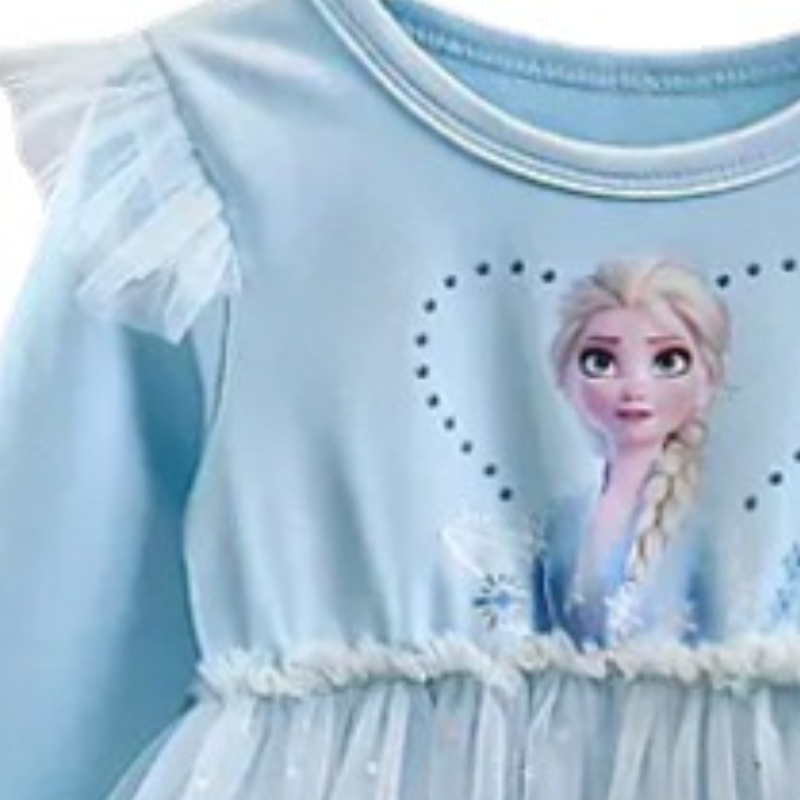 DISNEY Elsa princess dress baby clothes Girl dress summer cotton skirt fluffy autumn skirt children's skirt girls designer clothes children baby 