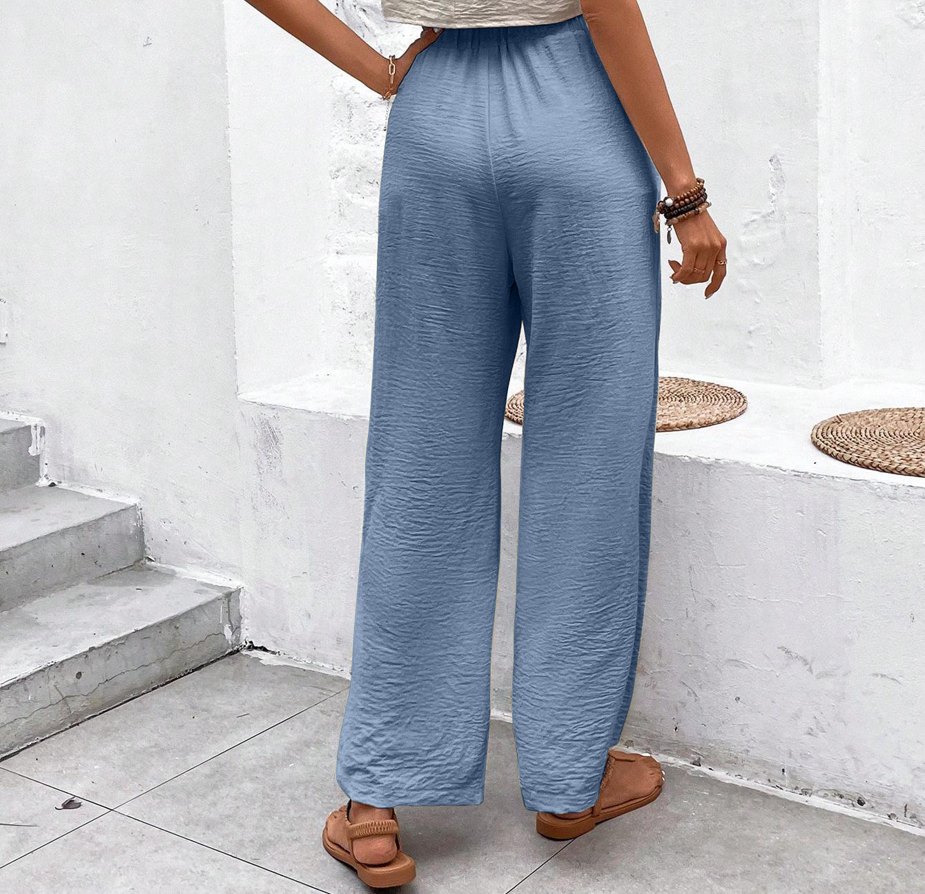 Factory direct sales of women's summer hot selling loose casual pants suitable for daily wear, yoga wearing, multi colored lightweight and breath