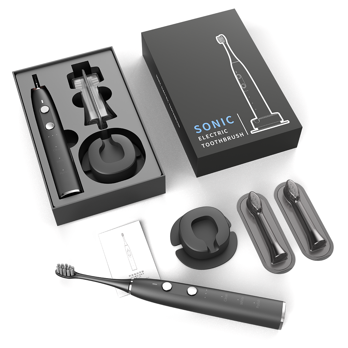 Ultrasonic Toothbrush Portable Teeth Whitening Dental Cleaning Electric Toothbrush for Teenager
