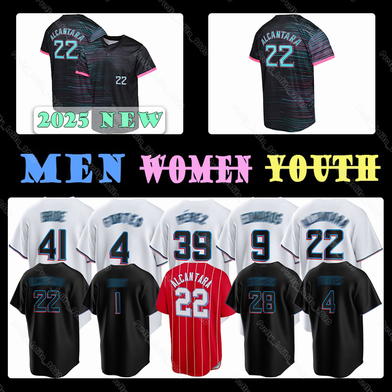 22 Sandy Alcantara 7 Jesus Sanchez 1 Connor Norby 28 Kyle Stowers 9 Xavier Edwards Miamis Baseball Jersey Marlins Eury Perez Nick Fortes Andre Dawson Jose Fernandez