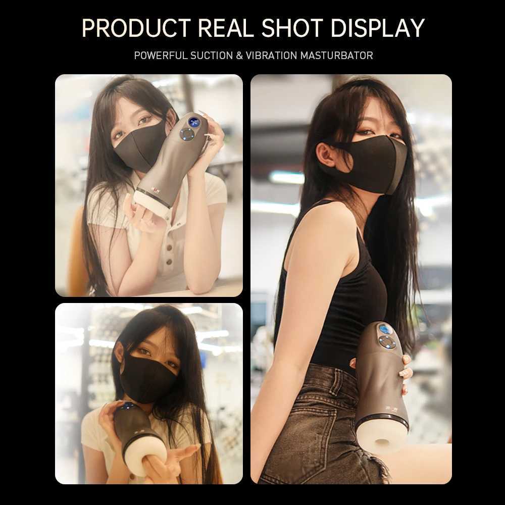 DRY WELL Smart Sex Robot for Men Vacuum Oral Sex Sucking Automatic Male Masturbator Heating and Moaning Adult Goods for Men W250506