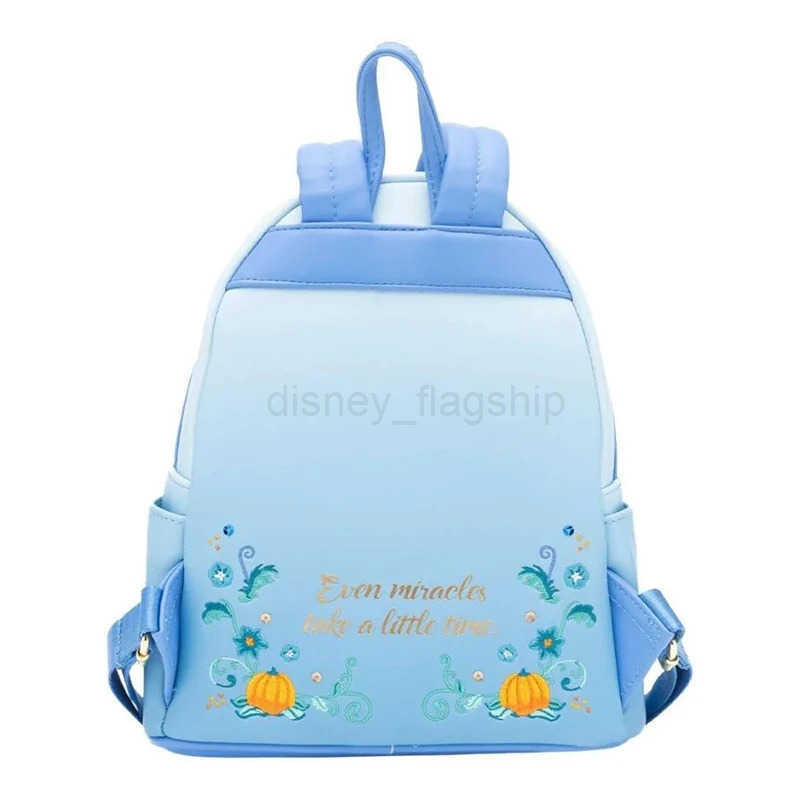 Disney Disney Loungefly Aschenputtel Cinderella Princess Dreams Series Pu Material Casual Backpack Surprise Birthday Gifts For GirlsXJ250506