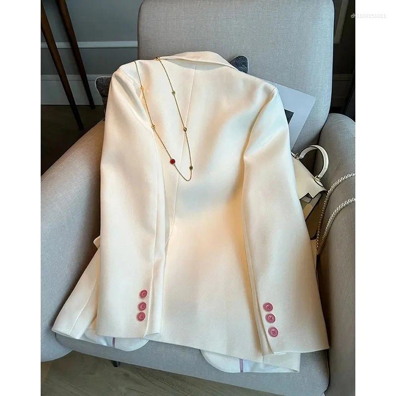 Women's Suits Women Blazer 2025 Fashion Spring Autumn Loose Long Sleeve Single Button Office Suit Ladies Jacket Outerwear Female Tops