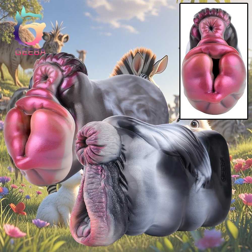 GEEBA Fantasy Animal Realistic Pussy Man Penis Stroker Lifelike Silicone Male Masturbator Sex Toys for Men Artificial Onahole W250506