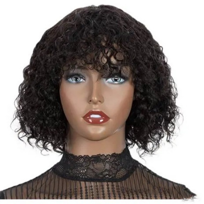 fiber Chemical wig small roll explosive head chemical fiber headband short curly hair