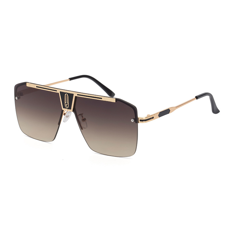 Designer Sunglasses For Women Men Fashion Metal Sunglasses Luxury Polarized Lens Goggle Pilot PC Frame Oversized UV400 Eyewear Luxury Style Sunglasses