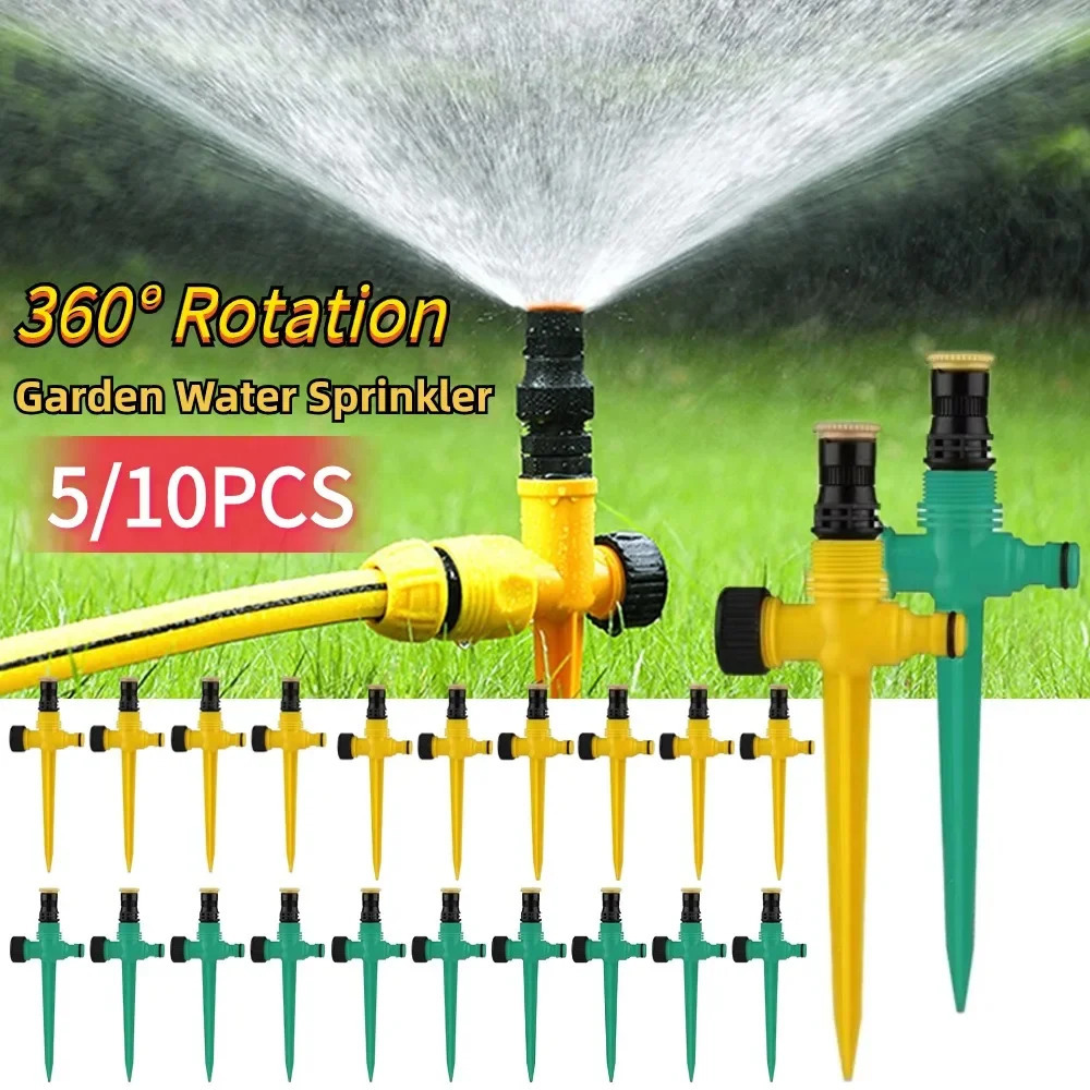 510pcs 360 ° Rotating Sprinkler Automatic Lawn Irrigation Head for Garden Plant Watering System Equipment 250506