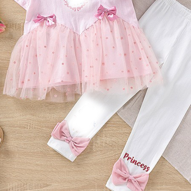 DISNEY Frozen Elsa princess infant designer clothes Summer sheer set for girl baby girl pure cotton short-sleeved two-piece set Comfortable and soft.