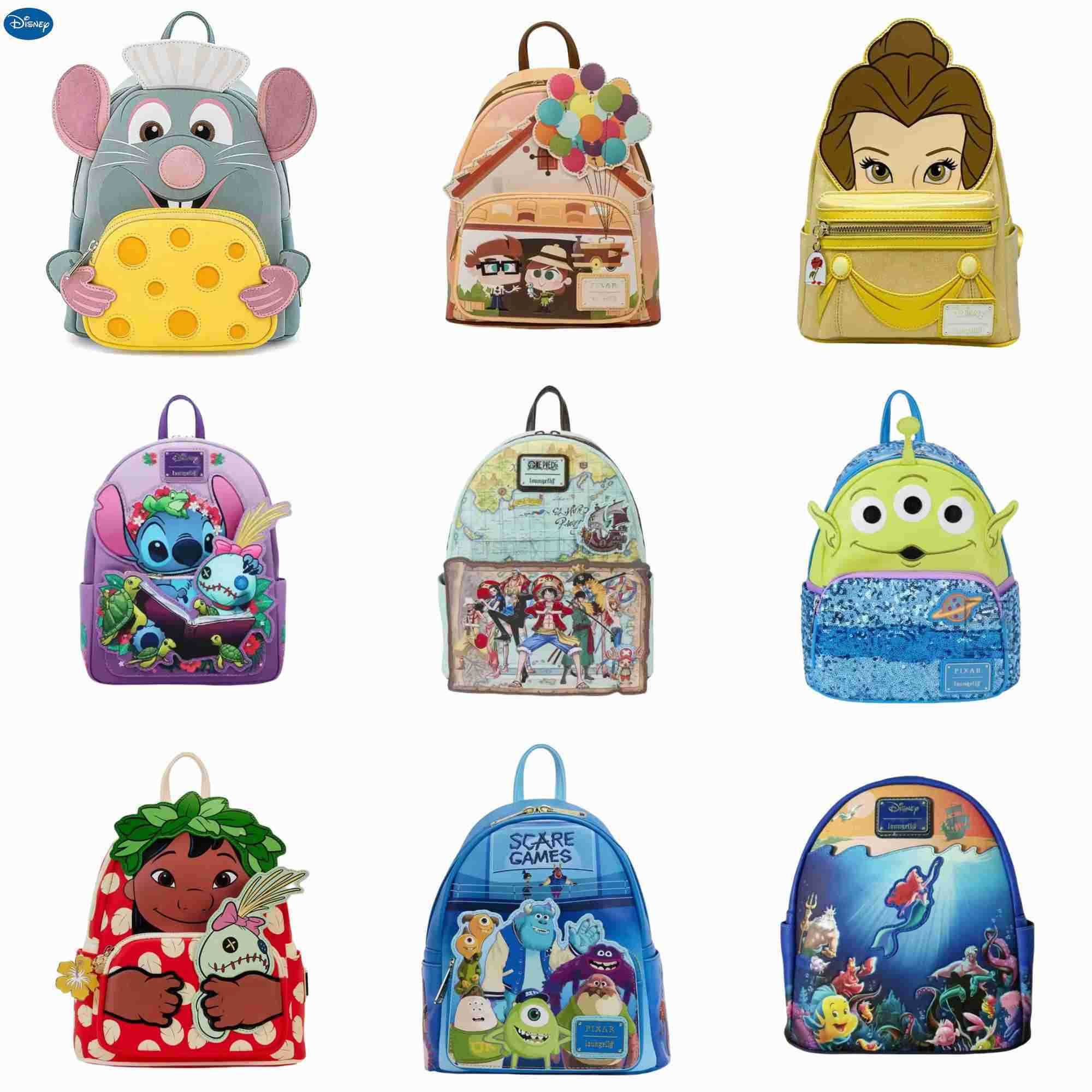 Disney Loungefly Disney Pixar Up Work Partner Womens Double Shoulder Bag Wallet School Backpack Cartoon Backpack Birthday GiftXJ250506