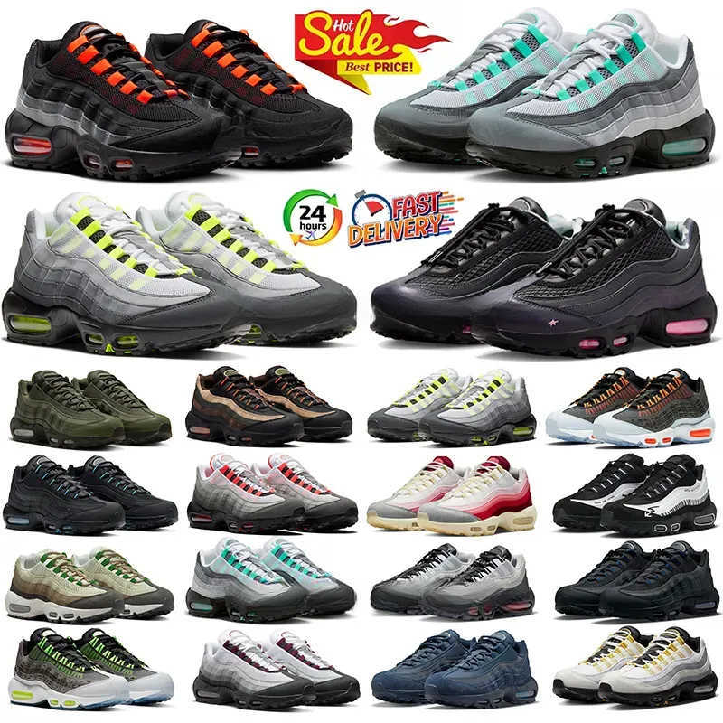 Free Shipping Top OG 95 95s Running Shoes Men Women Trainers Hyper Turquoise Triple Black White Aegean Storm Sketchers Greedy 3.0 Neon Ultra Anatomy of GID Mac Sneakers