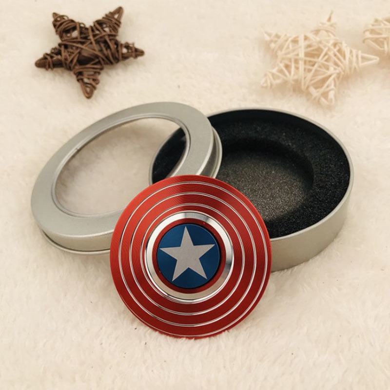 Shield Fidget Spinner Portable Handheld Spinning Top Office Desktop Gyroscope Adult Stress Relief Toys Kids ADHD Focus Training