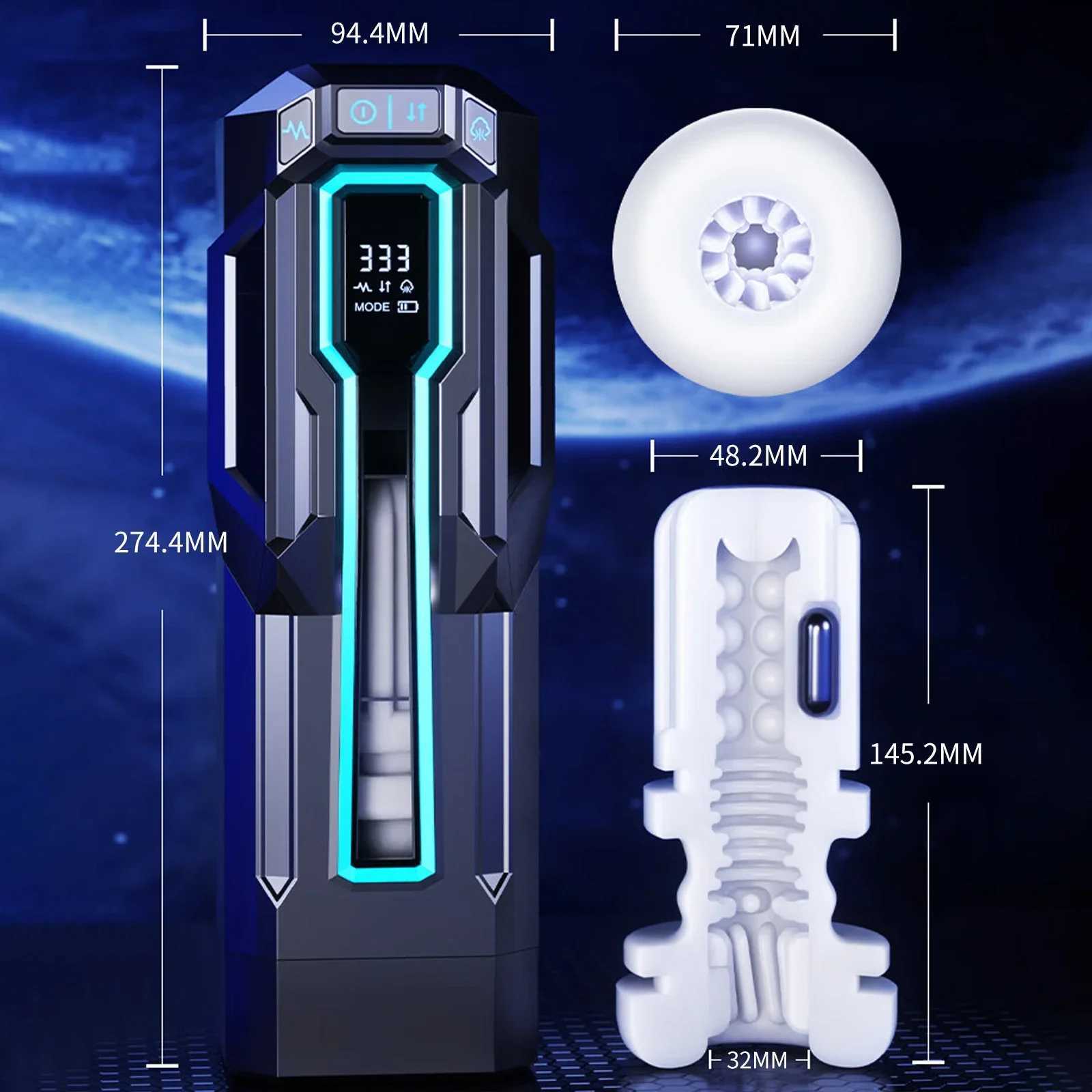 On sale Automatic Male Masturbator Telescopic Rotation Vagina Masturbation Sex Toys for Men Goods for Adults Piston Mastubator W250506