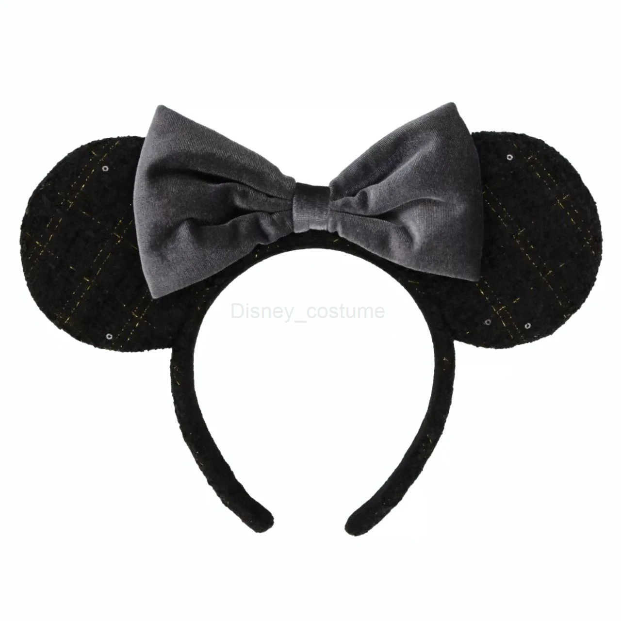 Disney Mickey Minnie Ears Mulan Headband Easter Eggs Hair Hoop Cosplay Hairband Disneyland Sequin Girl Big Bow Headband Decorate X250506
