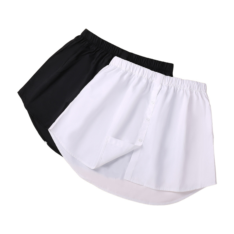 MU62130 solid color girls' false hem layered bottoming skirt to cover the hips