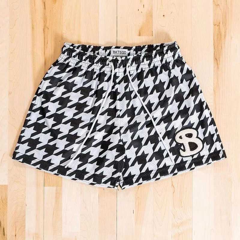 American Mesh Basketball Shorts Mens Summer Exercise Training Fitness Running Quick Drying Quarter Pants Mens Sports ShortsT250506