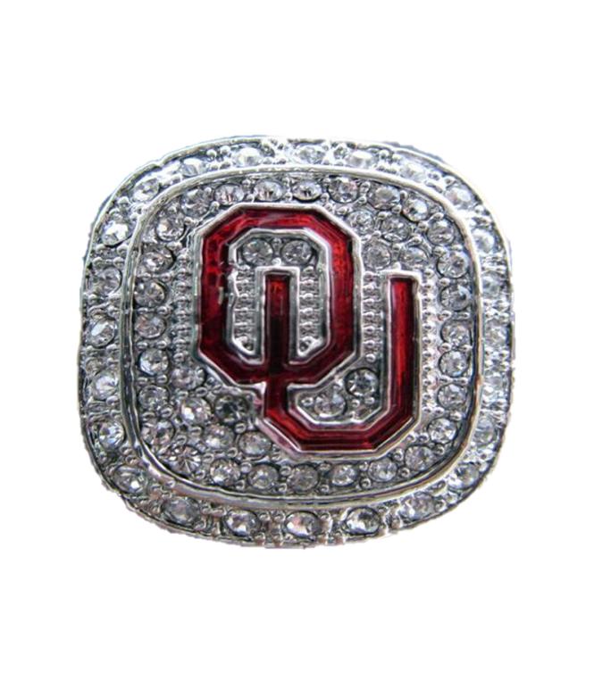 2015 Okhoma Sooner s Big 12 ship Ring Silver color Souvenir Men Fan Gift 2019 whole Drop 93818787877512