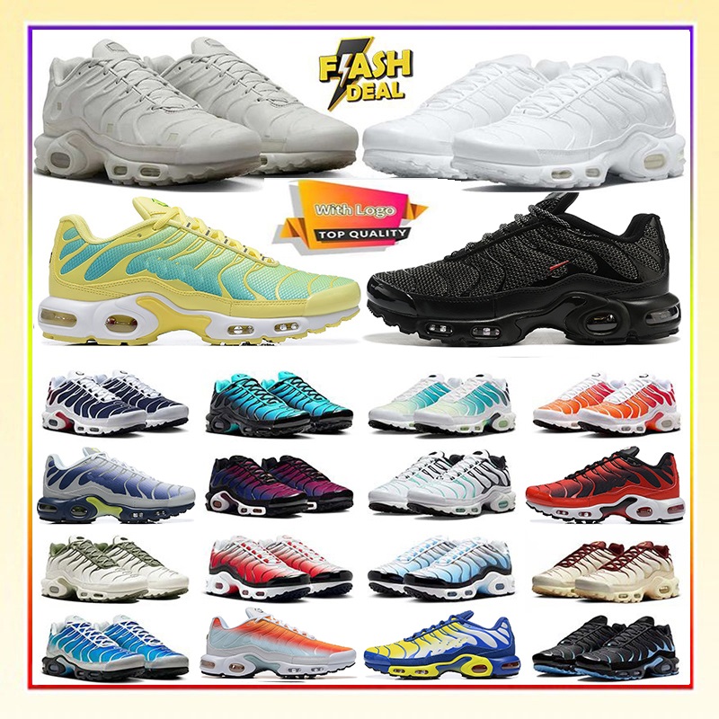 Designer Shoes tn shoes Mens Women Terrascapes Ber Unity Running Vintage Low Sports Sneakers White Utility Black Indigo Blue Leather plus tn plus chaussure Trainers